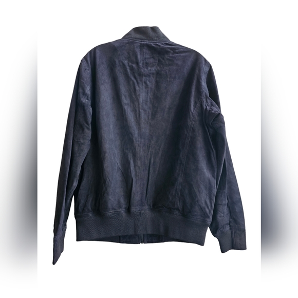 Blank NYC Suede Bomber In True Blue Size S NWT - Picture 6 of 10